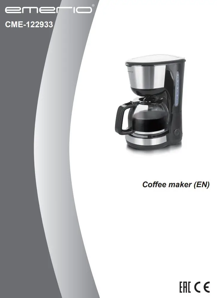 emerio CME-122933 Coffee Maker Machine Instruction Manual