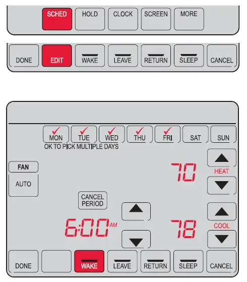 Adjusting program schedules