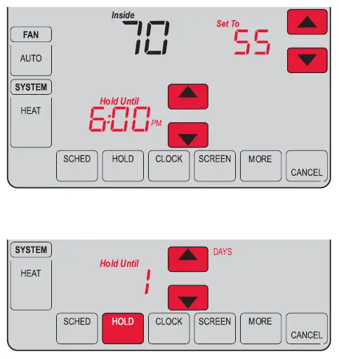 Setting vacation hold