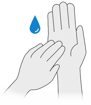 LUCIRA HEALTH COVID-19 Test Kit- dry hands