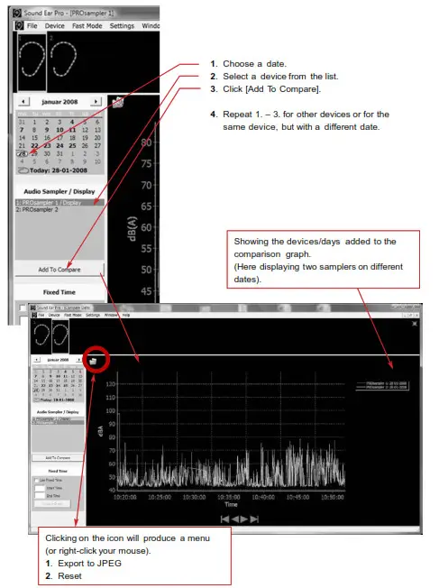 SoundLOG SoundEar II Logbook Measures Sound- COMPARISON