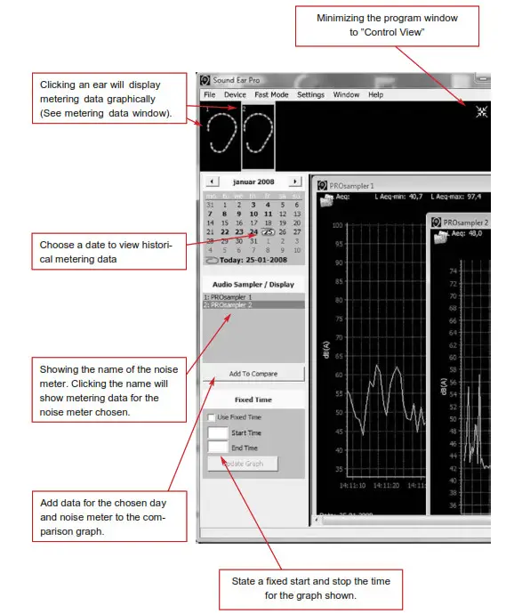 SoundLOG SoundEar II Logbook Measures Sound- CONNECT 2