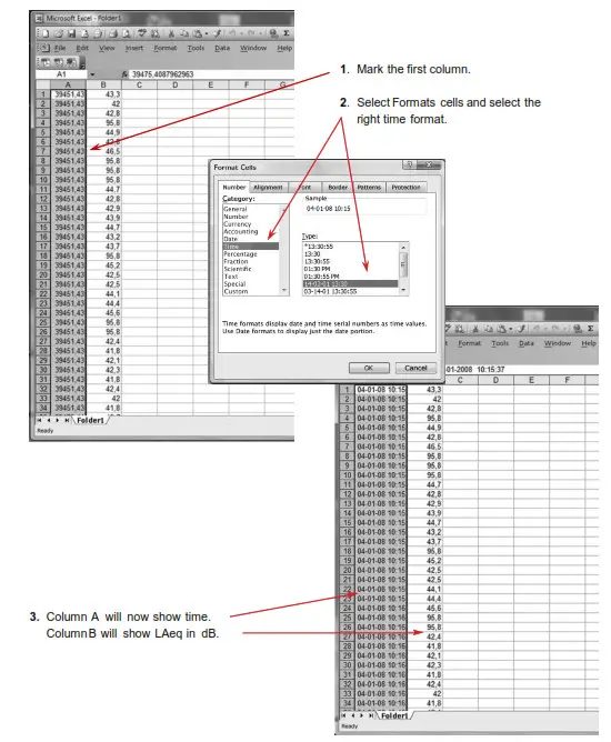 SoundLOG SoundEar II Logbook Measures Sound- MICROSOFT EXCEL