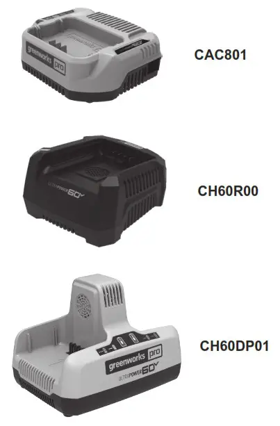 greenworks CAC801 60V Lithium-Ion Battery Charger - cover