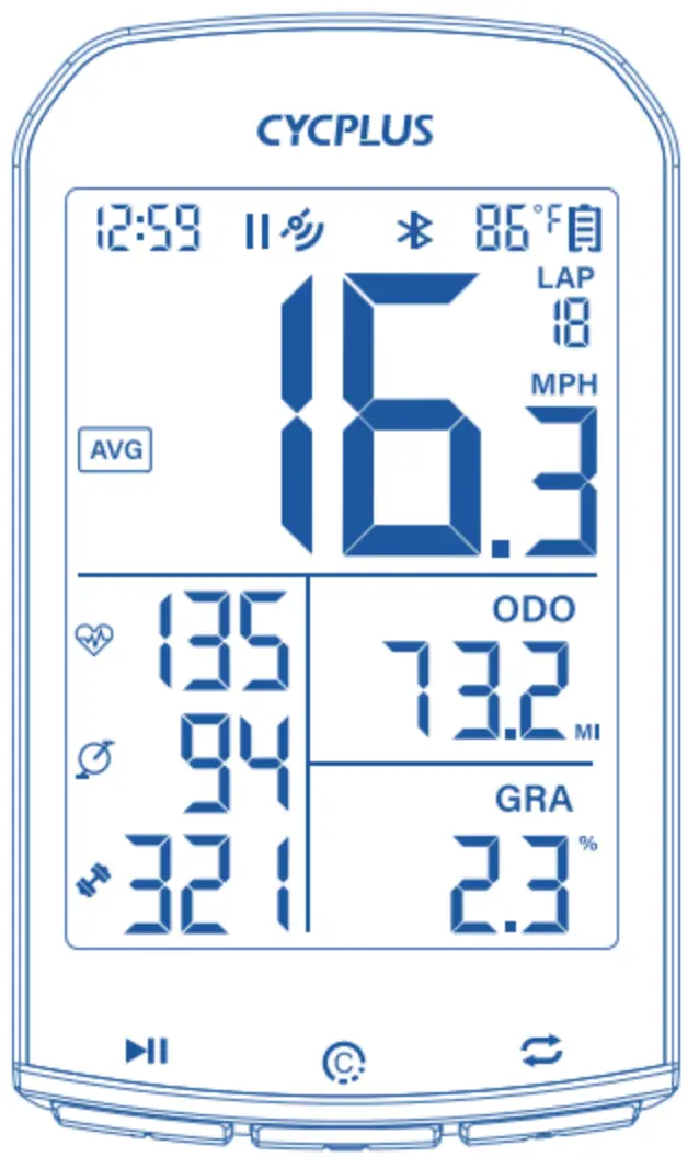 CYCPLUS 12794 M1 Cycling Computer GPS Bluetooth 4 0 ANT FREE Barfly