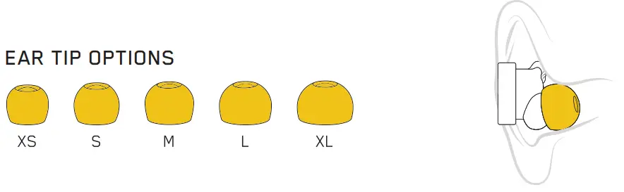 MASTER DYNAMIC MW07 True Wireless Earphones - tips