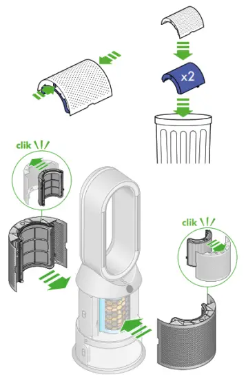 dyson N358J Purifier Humidify Cool - Carbon