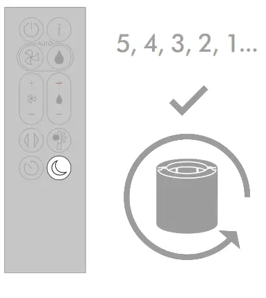dyson N358J Purifier Humidify Cool - Resetting your filter life