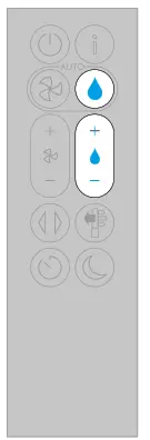 dyson N358J Purifier Humidify Cool - The remote control