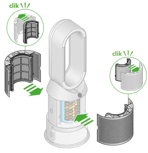 dyson N358J Purifier Humidify Cool - assembled