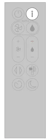 dyson N358J Purifier Humidify Cool - remote