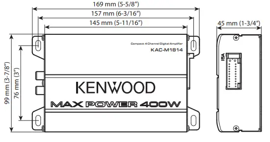 Kenwood-KAC-M1814-4-Channel-Compact-Bridgeable-Marine-Motorsports-400W-Max-Power-Digital-Amplifier-fig-2