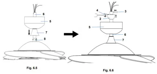 FANAWAY 1383222983 Ceiling Fan - Instructions
