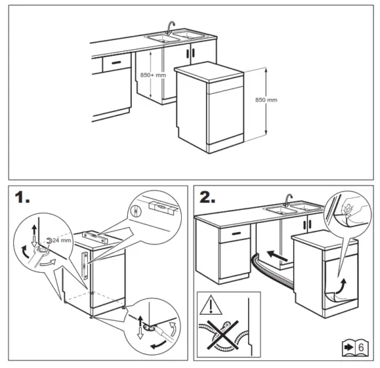 AEG FFB62620PM AirDry Freestanding Dishwasher - Fig 2