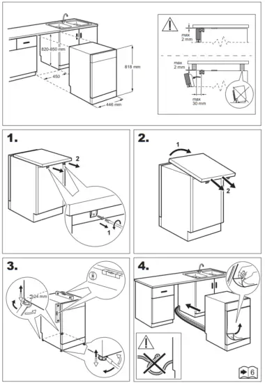 AEG FFB62620PM AirDry Freestanding Dishwasher - Fig 3