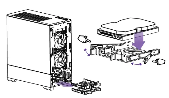 PHANTEKS MG-NE520A MetallicGear Neo Air Black Gaming Case 6