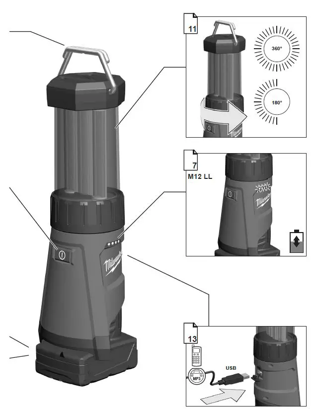 milwaukee M12 LL Lantern Light-2