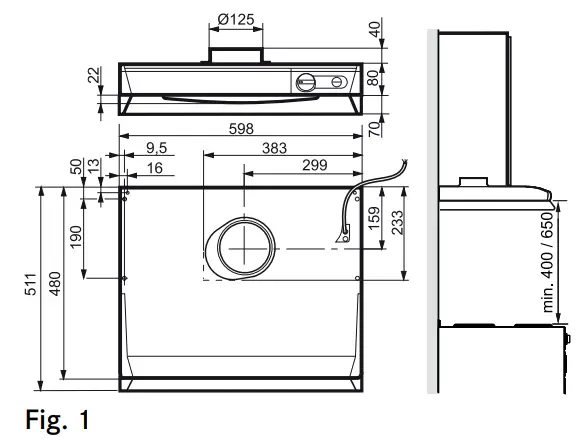 systemair 251 10 Cooker Hood - TECHNICAL INFORMATION