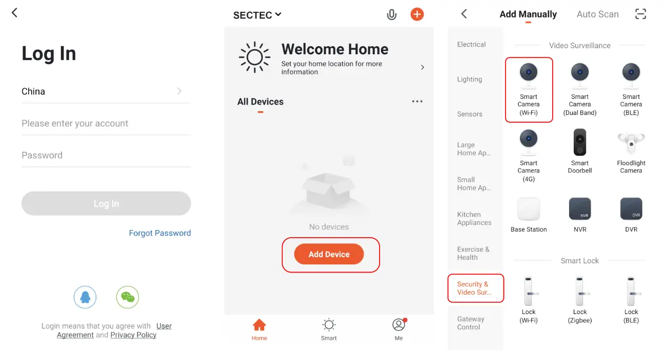 tuya Solar Battery Powered PTZ Alert Camera - Smart Camera