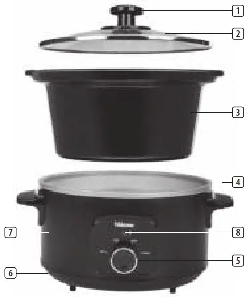 TRISTAR VS-3915 Slowcooker - fig
