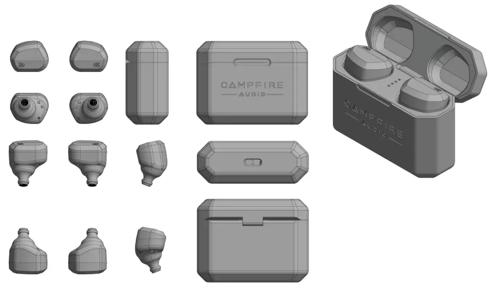 Campfire Audio 2AS58-01 Orbit UI Earbuds with Charger Case -