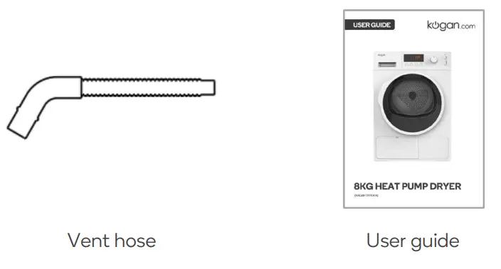 kogan KAG8HTPPDYA 8Kg Heat Pump Dryer - Accessories