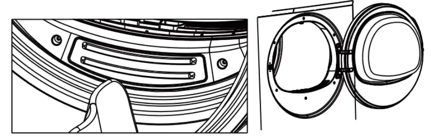 kogan KAG8HTPPDYA 8Kg Heat Pump Dryer - sensor