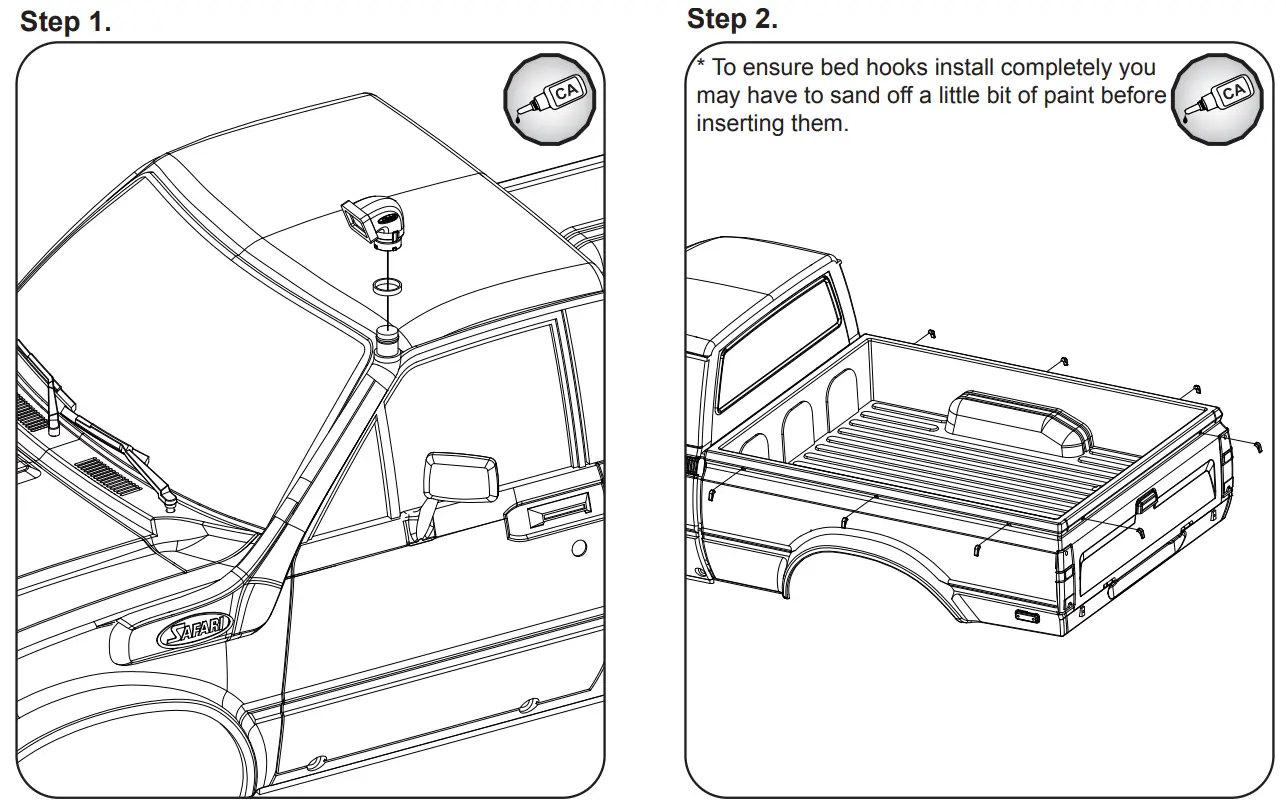 RC4WD Trail Finder 3 RTR W Mojave II Hard Body Set