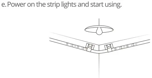 Govee H6146 RGBIC Gradient Smart LED Strip Lights User Manual - Installing Steps