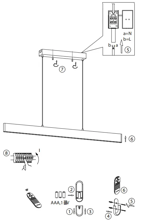 Leuchten Direkt 11568-95 LOLAsmart NILA LED Pendant Light - fig2