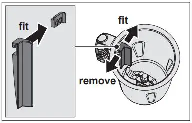 BOSCH Mixer Grinder Instruction Manual - How to fit remove active flow breaker