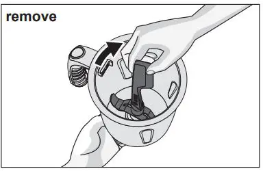 BOSCH Mixer Grinder Instruction Manual - Removing the blade