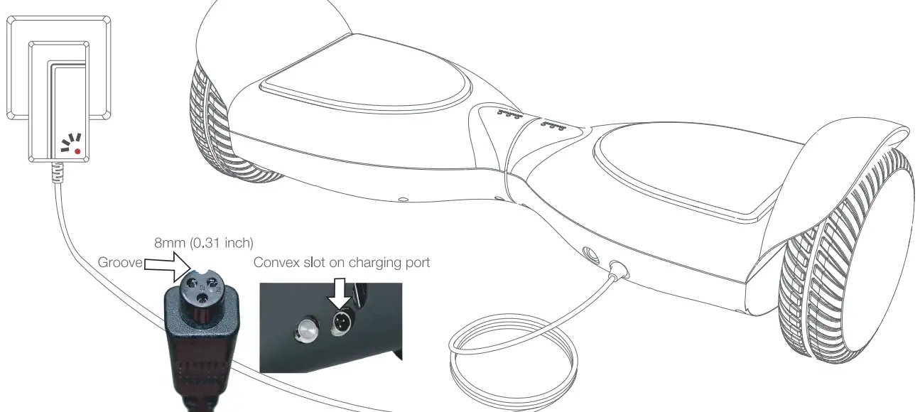 LUMINOUS EL-ES12 Gyrocopters Self Balancing Hover Board - fig 4