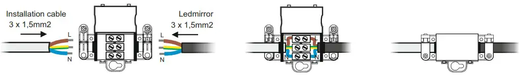 NETRAUTA Frost Lux 2022 LED Mirror - Mirror installation 2