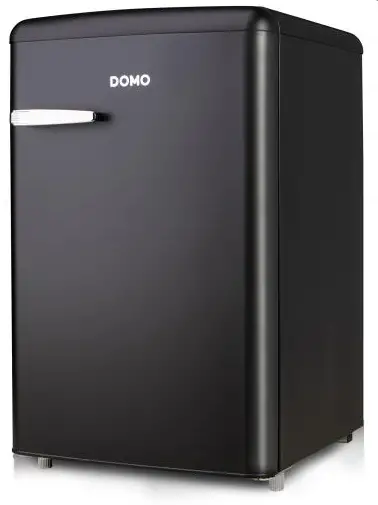 DOMO DO91771R Retro Freezer Matt Black -