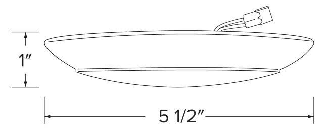 ELCO Lighting ELSF4030BZ 4 Inch Alva LED Ceiling Mount Disk Light - fig1