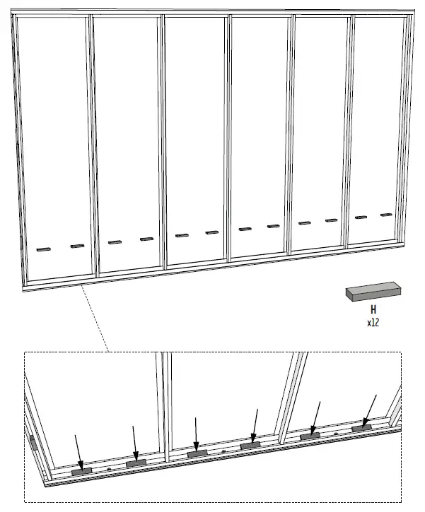 Kit atelier 6 Panels Glass Window-8