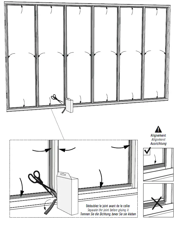 Kit atelier 6 Panels Glass Window-9