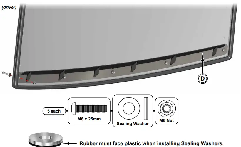 SUPERATV Polaris Ranger XP 900 Powered Flip Windshield-6