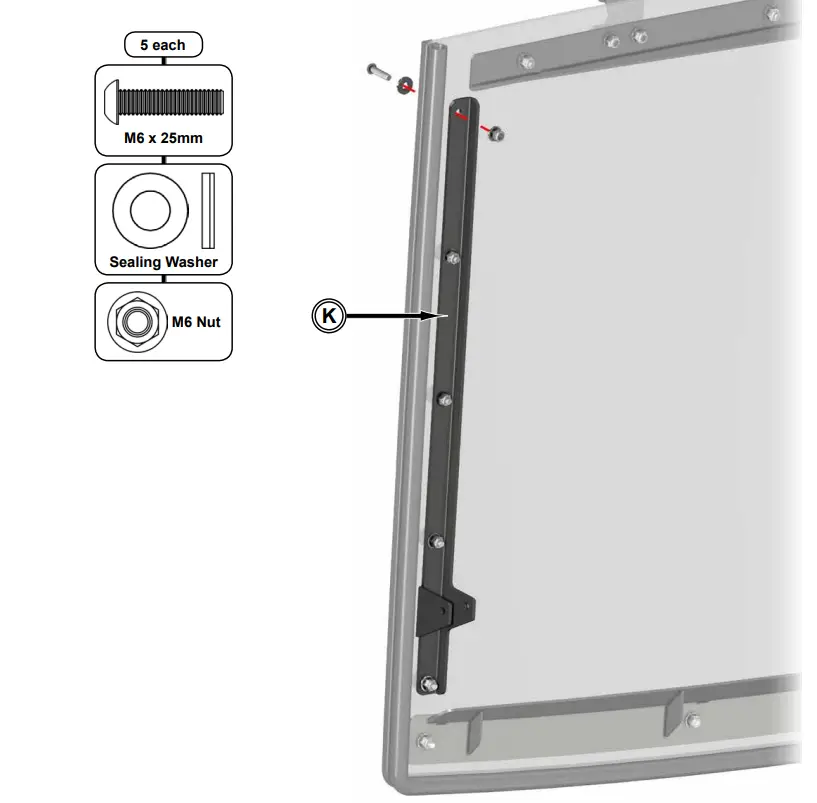 SUPERATV Polaris Ranger XP 900 Powered Flip Windshield-8