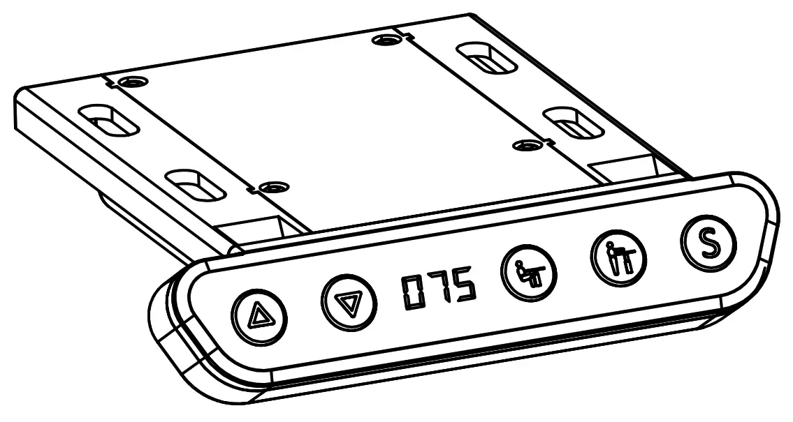 VIVO DESK E 200B Black 2 Tier 55 Inch x 17 Inch Electric Desk Frame Controller