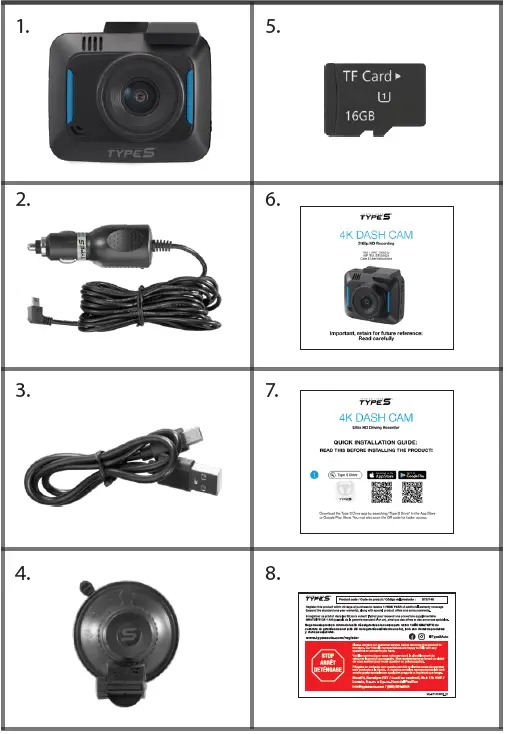 TYPE S BT530024-1 Best 4K Ultra HD Dash Camera For Your Vehicle 01