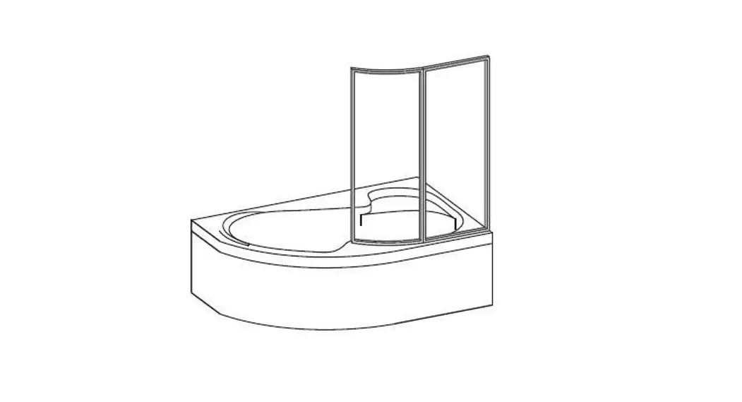 Ravak Vsk 2 Rosa Supernova Movable Two-part Framed Bathtub Screen Instruction Manual