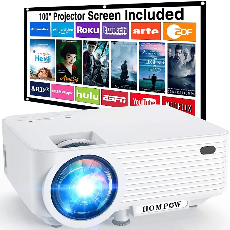 HOMPOW-‎T25-Mini-Portable-Projector