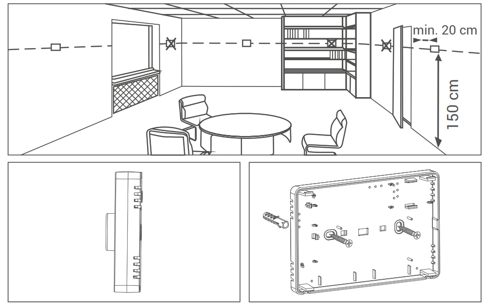 GENERAL Life HT250 Wired Room Thermostat - 3