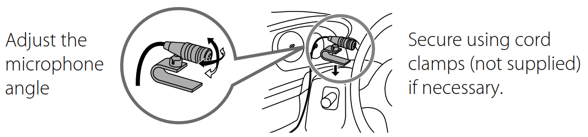 JVC KW DB95BT CD Receiver - microphone