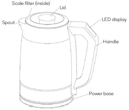 kogan KAKETTEAMKRA Smart Tea Maker Kettle-1