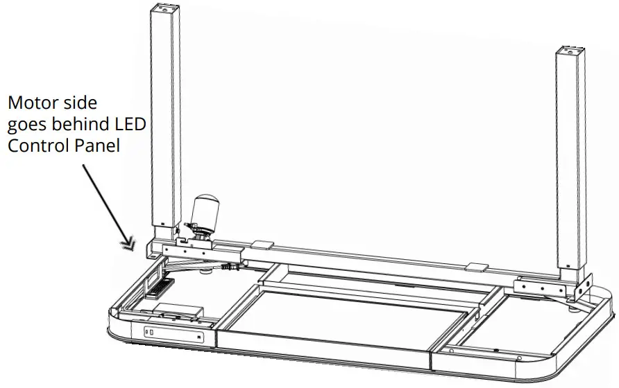 airLIFT OFF65871 Height Adjustable Electric Single Motor Desk - Figure 10