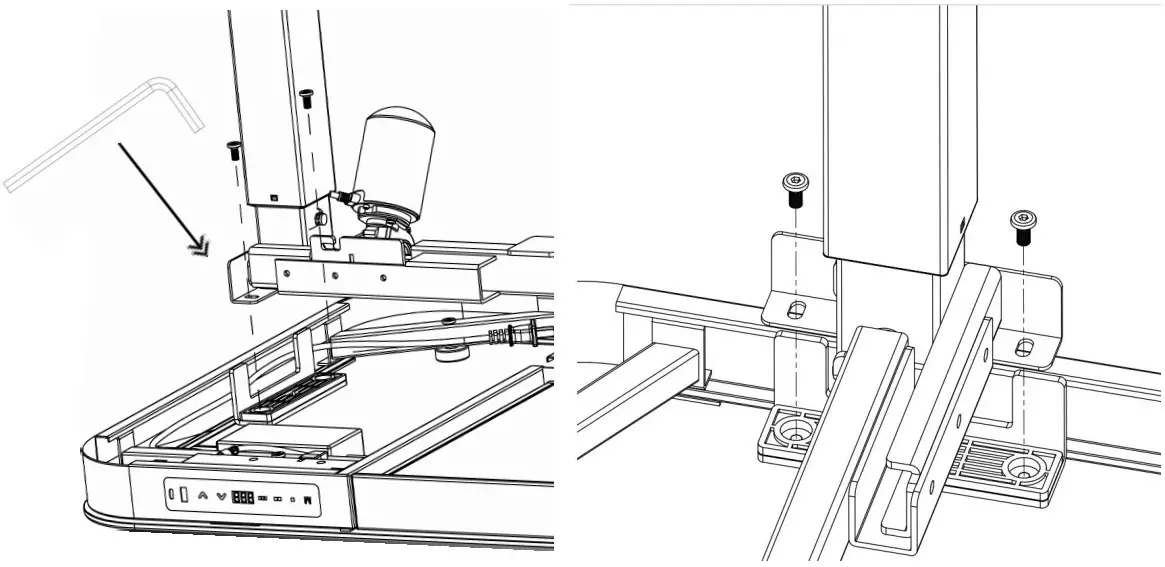 airLIFT OFF65871 Height Adjustable Electric Single Motor Desk - Figure 11