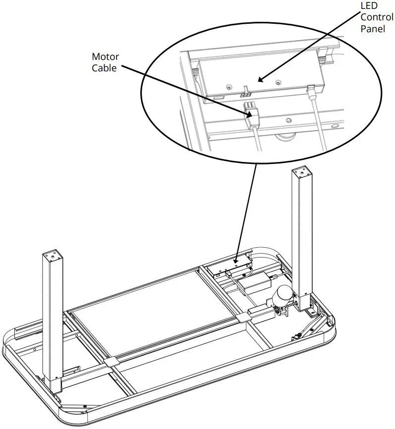 airLIFT OFF65871 Height Adjustable Electric Single Motor Desk - Figure 12